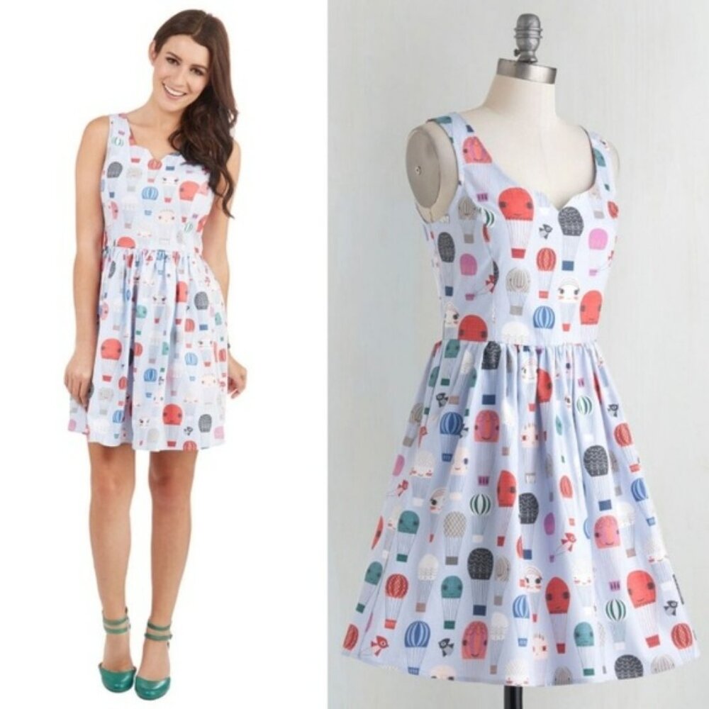 NWT ModCloth hot air balloon adorable sun dress